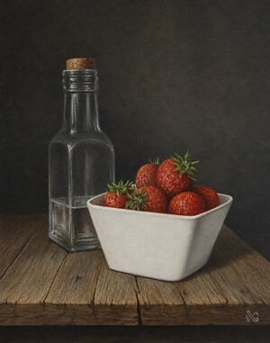 Aardbeien Met Flesje