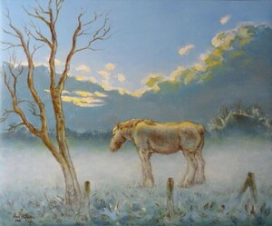 Paard In Ochtendmist