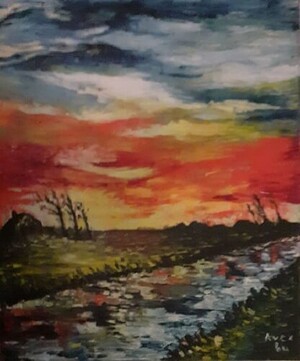 Landschap Zonsondergang